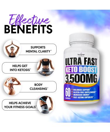 Advanced Keto Pills for Balanced Diet & Increased Energy - Focus, Stamina & Digestive Support - Keto Diet Pills for Women & Men - Effective Keto Supplements (2 Pack) - Buy Online on GoSupps.com