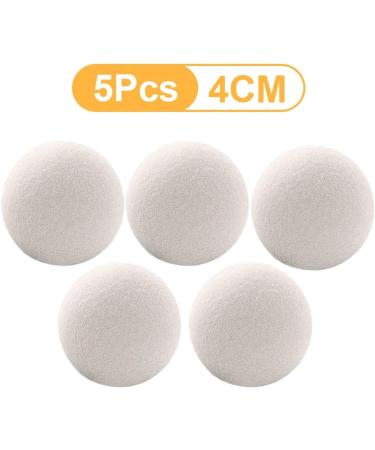 5/10Pcs Wool Dryer Balls Reusable 3-5cm Softener Laundry Ball Natural Fabric Dryer Balls Household Washing Machine Accessories (Color : 4CM 5Pcs Type A) - Buy Online on GoSupps.com