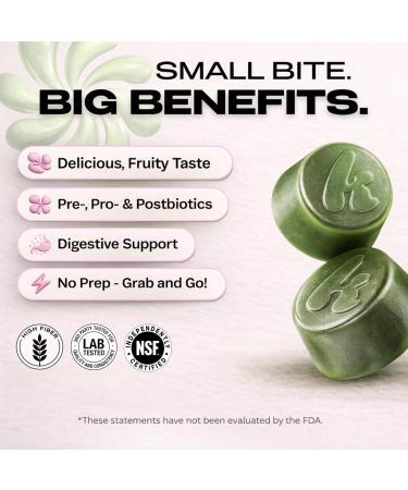 Kiala Nutrition Super Greens Gummies with 11x Organic Greens Pre Post & Probiotics Antioxidants Multivitamin Fiber Supplement Supports Gut Health & Digestion Dairy Free Vegetarian 60 Count - Buy Online on GoSupps.com