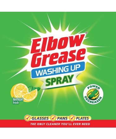 Elbow GreaseAmazing Washing Up Spray Lemon Fresh Spray Wipe Rinse 500 ml 500 ml (Pack of 1) - Buy Online on GoSupps.com