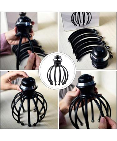 Sewoart 1stk Head Massager - Octopus Massage Device & Hair Brush for Scalp Relief | Manual Back Scratch & Massage - 18x14.5cm Black - Buy Online on GoSupps.com