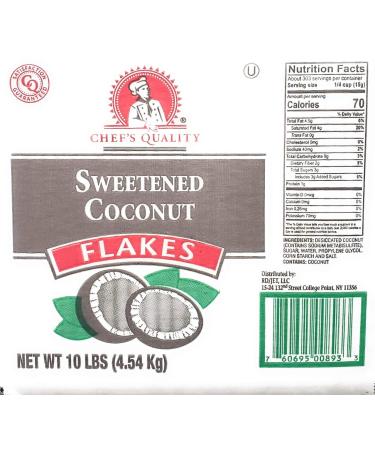Chefs Quality Coconut Flakes 10 lbs.