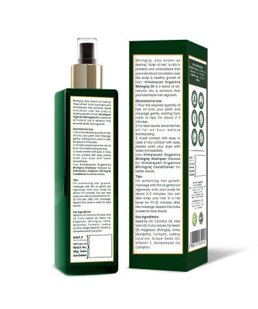 Himalayan Organics Bhringraj Oil 200ml - Ayurvedic Formula for Hair Growth - Buy Online on GoSupps.com