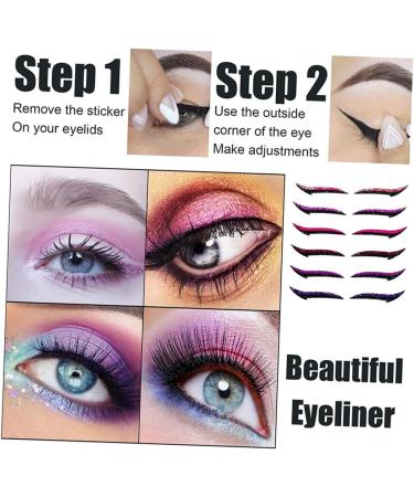 Didiseaon 12 Pcs Eyeliner Products Lotus Light for Temple Eyelash Tape Stickers Double Eyelid Applique Plastic - Buy Online on GoSupps.com