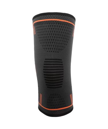 Knee Compression Sleeve & Sport Knee Brace All-Around Protection for Men | Outdoor Activity Orange - Buy Online on GoSupps.com