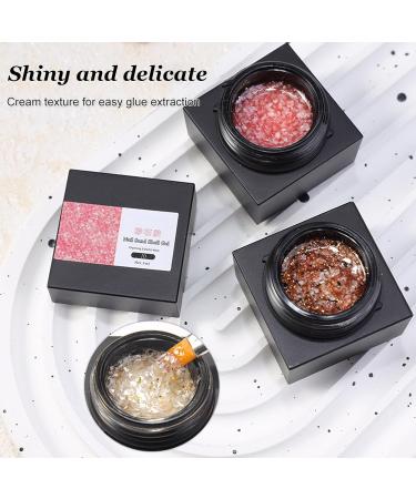 8 Colors Nail Sand Shell Gel Polish Home Nail Salon DIY Glitter Shiny Soak Off UV Gel Polish Set - Buy Online on GoSupps.com