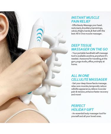 Manual Fascia Blaster for Pain Relief & Improved Blood Circulation - Cellulite Massager & Gua Sha Tool for Neck Legs & Full Body - Buy Online on GoSupps.com
