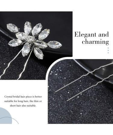 Latious Rhinestone Wedding Hair Pins - Pack of 3 | Bridal Hair Accessories for Women - Buy Online on GoSupps.com