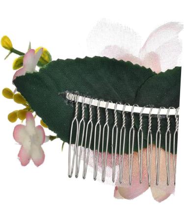 FRCOLOR 1PC Brides Hair Comb Hair Comb for Bride Hair Comb Clip Floral Hair Comb Bridal Headdress Hair Pin Wedding Hair Decoration Tiara Hair Fork Leaves Comb the flowers hair accessories - Buy Online on GoSupps.com