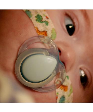 Tommee Tippee Nighttime soother 0-6months 6 pack of glow in the dark soothers with symmetrical silicone baglet Pink Night - Buy Online on GoSupps.com