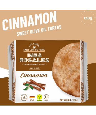 Ines Rosales Sweet & Savoury Olive Oil Tortas Pick N Mix - Choose From 5 Flavours | Original Orange Rosemary & Thyme Lemon Cinnamon Spanish Tortas-Snacks 120g - Pack of 2 120 g (Pack of 2) - Buy Online on GoSupps.com