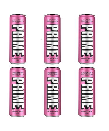 6 Pack Prime Energy Drink Strawberry Watermelon (6 x 330ml 1980ml)