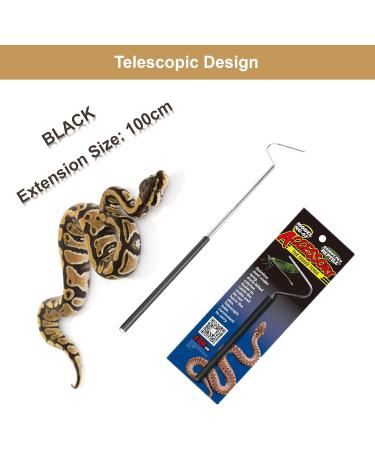 Stainless Steel Extensible Telescopic Snake Hook Reptile Catcher Elasticity for Reptile Hunting Game Finders(100CM) - Buy Online on GoSupps.com
