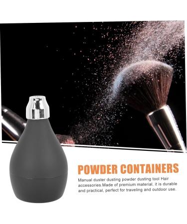 MAGICLULU 1pc Powder Spray Ball Powder Spray Bottle Trip Cosmetic Balls Loose Jar Powder Storage Balls Powder Dispenser Makeup Containers Facial Tools Barber Rubber Travel Applicator Shampoo 10x5cm Black - Buy Online on GoSupps.com