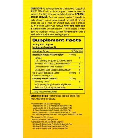 Pharmafreak Ripped Freak 60ct - Hybrid Fat Burner V.1 - Made in USA - Buy Online on GoSupps.com