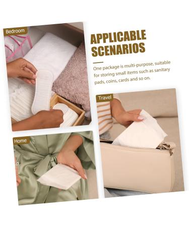 Healifty Aunt's Towel Storage Bag - 3pcs Travel Toiletry Organizer Pouches for Napkin, Menstrual Pads, and Period Wallet - Buy Online on GoSupps.com