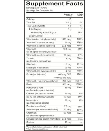 BariatricPal Iron-Free Multivitamin Soft Chew - Fruit Punch (60 Count) Fruit Punch 60 Count (Pack of 1) - Buy Online on GoSupps.com