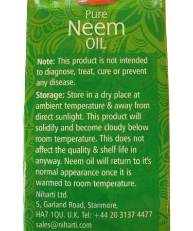 Niharti Pure Neem Oil 100ml - Buy Online on GoSupps.com
