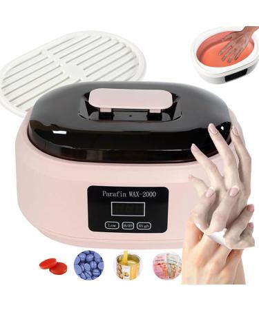 Chauffage de bain en cire de paraffine pour le soin des mains et des pieds 200 W avec affichage de la temp rature favorise une peau lisse et douce Rose