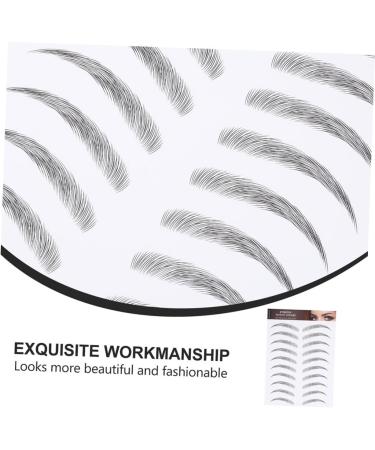 PLAFOPE Eyebrow Sticker 3 Sheets Waterproof Eyebrow Stickers Makeup Tools False Peel Fake Eyebrow Stickers Cosmetic - Buy Online on GoSupps.com
