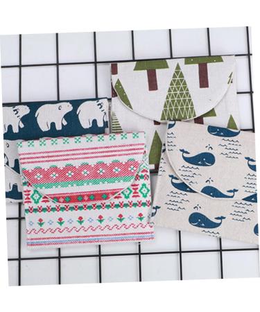 Lurrose 6pcs Napkin Storage Bag - Zippered Mini Purse Storage Bags for Menstrual Pads and Women's Essentials - Buy Online on GoSupps.com