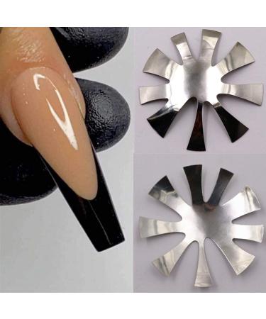 Himpokejg Nail Art Manicura Edge Trimmer Nail Cutter Tool Nail Art Making Stainless Steel Acrylic Clipper Plate Module for Women Silver - Buy Online on GoSupps.com