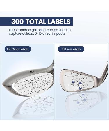 ToVii Golf Impact Tape Set - 300PCS | Improve Swing Accuracy | Self-Teaching Sweet Spot Analysis - Buy Online on GoSupps.com