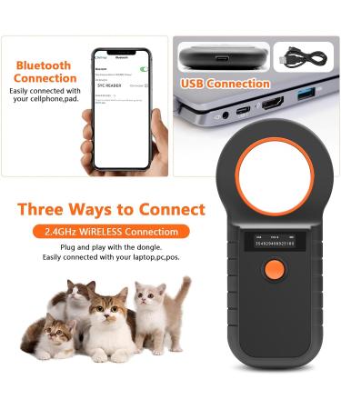 RFID Microchip Reader for Dogs & Cats - Chiplesger 134.2kHz 128 Memory ISO11784/85 Animal Identification - Buy Online on GoSupps.com