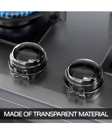 Child Protection Stove Turning Buttons - 8 Pack Safety Covers for Ovens & Gas Stoves | Kitchen Child Safety (Black) - Buy Online on GoSupps.com