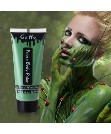 Go Ho Green Cream Face Body Paint - Water Based 2.37 Oz (70ml) for Adults & Children | SFX Cosplay, Halloween, St. Patrick's Day - Buy Online on GoSupps.com