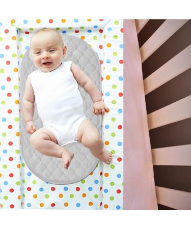 Buy Soonhua 3x Wrap Documents - Quilted Super Soft Bamboo Cotton Changing Pad | Waterproof Washable & Reusable | Ideal for Home Travel & Outdoors - Oval White - Buy Online on GoSupps.com