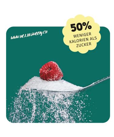 Hello Sweety - Vegan Gluten-Free Sugar Alternative (250g) | Healthy Baking Sweetener with Inulin Erythritol Stevia & Isomaltulose - Buy Online on GoSupps.com