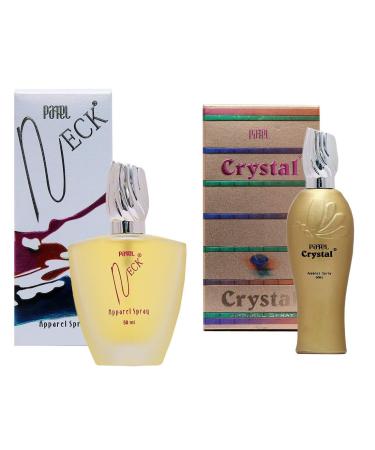 NECK FRAGRANCES Floral Liquid Patels Neck 50 Ml & Crystal Apparel Unisex Perfume Long Lasting Fragrance 60 Ml