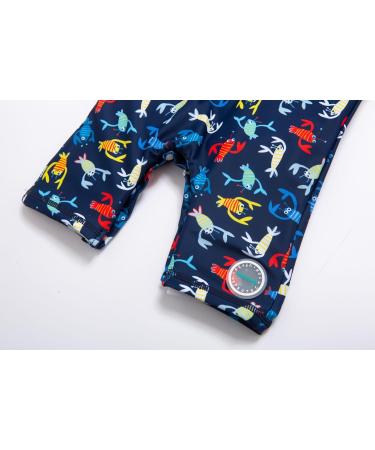 BONVERANO Baby Boy Sunsuit/Swimsuit UPF 50+ Sun Protection with Cap, 18-24 Months - Shrimp - Buy Online on GoSupps.com