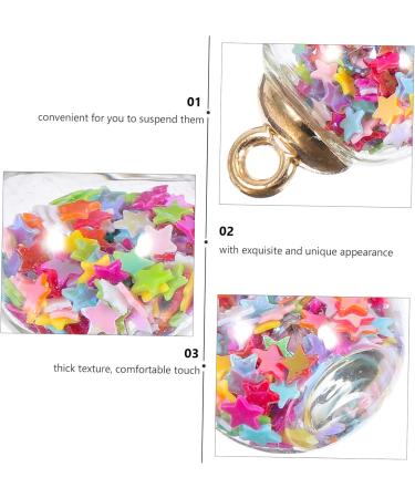 AMOSFUN 90 STK Mini-Sequins Ball Jewelry - Crystal Glass Bottle Pendant Glossy Rhinestone & Pearl Mini-Globe International Shipping Available - Buy Online on GoSupps.com