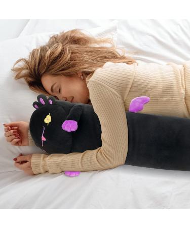 Mewaii 44in Black Axolotl Plush Pillow - Soft & Squishy Stuffed Animal Toy for Kids - Buy Online on GoSupps.com