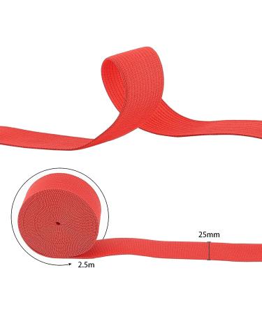 BENECREAT 1 Inch Elastic Ribbon - 12 Colors 32.8 Yards Stretch Sewing Craft Band for Hair Ties and Headbands - Buy Online on GoSupps.com