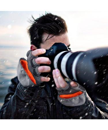 Palmyth Ice Fishing Gloves Convertible Mittens - Thinsulate 3M Warm - Gray X-Small - Buy Online on GoSupps.com