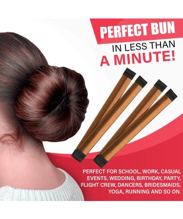 Glamza Women's Magic Hair Bun Snap Styling Donut Former French Twist Band Maker (Light Brown) - Buy Online on GoSupps.com