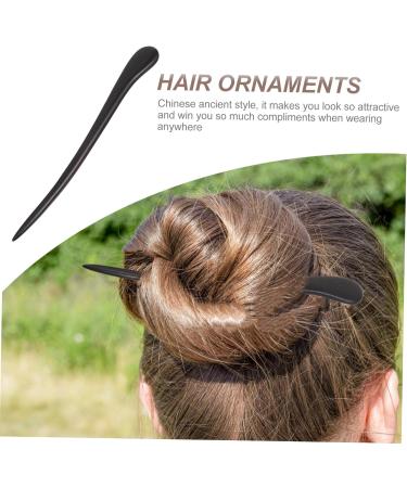 Angoily Vintage Wooden Hairpin Handmade Hair Sticks Hair Chopstick Thick Hair Accessories Lightweight Hair Sticks Antique Hair Stick Womens Barrettes for Hair Chinese Hairpins Sandalwood - Buy Online on GoSupps.com