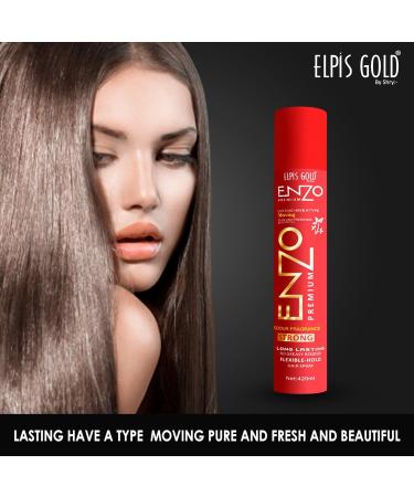 E Premium Hair Spray 420ml - Curl Enhancing With Flexible Hold Long Lasting No Greasy Residue | All-Day Shine | Suitable for All Hair Types | Weatherproof Styling Solution - Buy Online on GoSupps.com