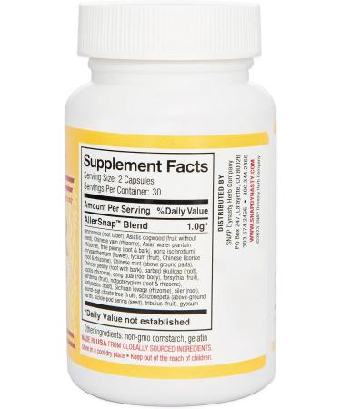 Aller Snap Seasonal Support Supplement 60 Capsules for Allergies | Shop Internationally - Buy Online on GoSupps.com