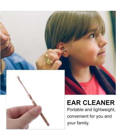 Stainless Steel Spring Ear Cleaner - Golden Ear Scope & Spoon for Household Ear Wax Removal - Buy Online on GoSupps.com