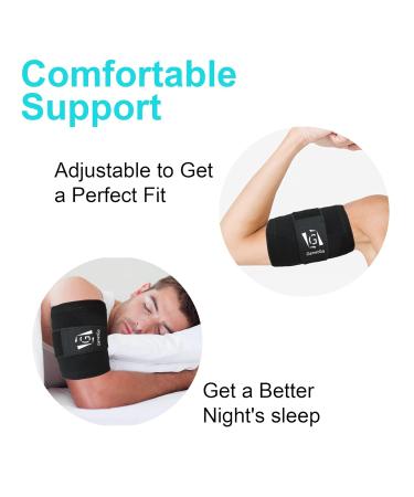 Bicep Tendonitis Brace & Compression Sleeve for Pain Relief | Upper Arm Support for Men & Women | Large Size - Buy Online on GoSupps.com