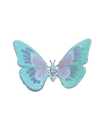 FRJINIE Butterfly Car Accessories Interior For Women Embroidery Fragrance Butterfly Decoration 3d Butterfly Car Decoration Exquisite Car Console Air Outlet Decor For Girls And Women (E)