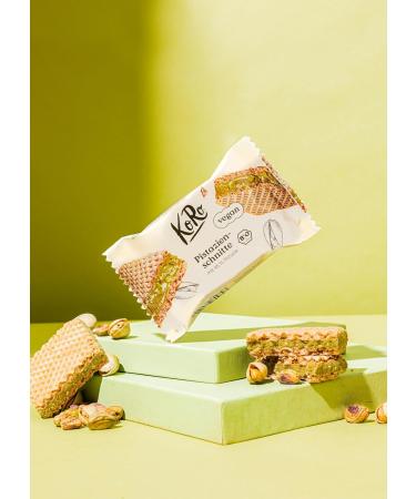  KoRo KoRo - Organic pistachio cream waffles with 45% pistachios 12 x 22g - Crispy waffles - Pistachio and white chocolate filling - Vegan - Buy Online on GoSupps.com