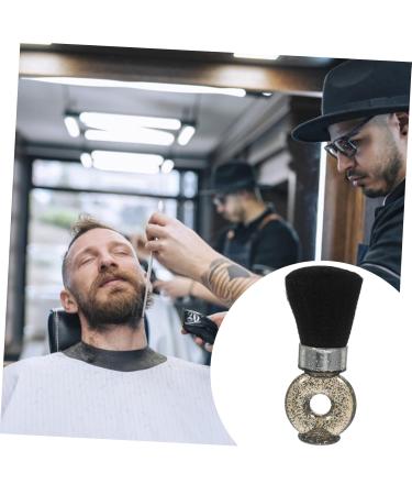 Buy Mikinona Broken Hair Brush & Shaving Brush - Professional Barber Tool for Beard Care & Styling - 8.5x3.5x14.5cm Black - International Shipping Available - Buy Online on GoSupps.com