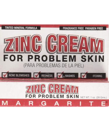 MARGARITE Cosmetics Zinc Cream 1 Oz (2 Pack)