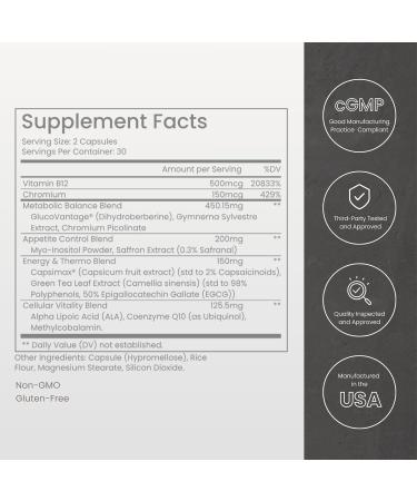 BloomMD GLP-1 Natural Booster with Dihydroberberine Dietary Supplement for GLP-1 Production Support 60 Capsules - Buy Online on GoSupps.com