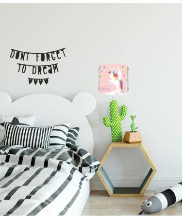 Creadesign WA-1034-02 Unicorn Pink Children's Room Wall Lamp - Personalized Night Light (E14 22x22.5x8.5 cm) | International Shipping Available - Buy Online on GoSupps.com